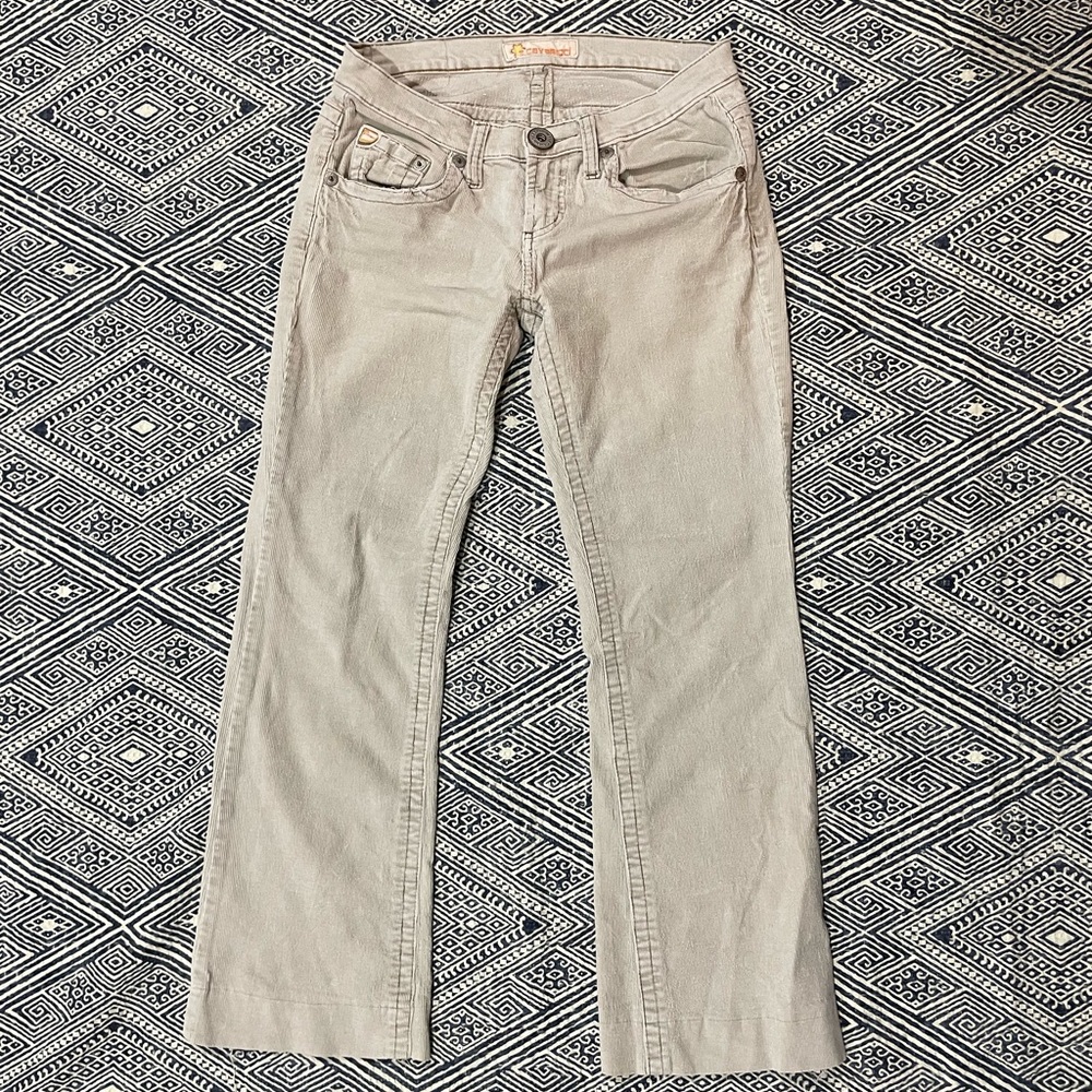 y2k Cavaricci low waisted light denim corduroy pants